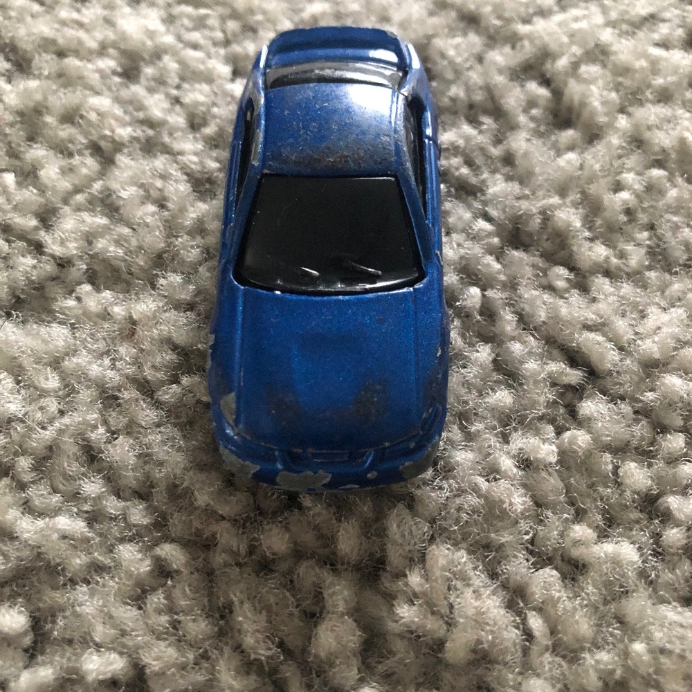 Blue toy car